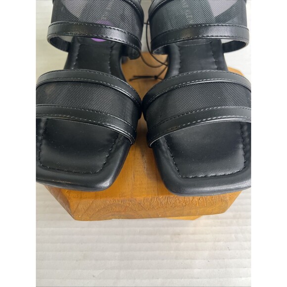 Anne Klein strappy heels dressy open toe 6.5 black‎ - Picture 2 of 12